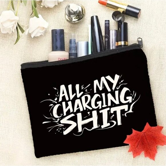 Charging Sh*t" Canvas Pouch - Picture 2 of 4